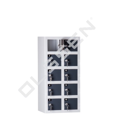 CAPSA canteen locker with 10 compartments (Extra sturdy - steel thickness 2.5 mm)